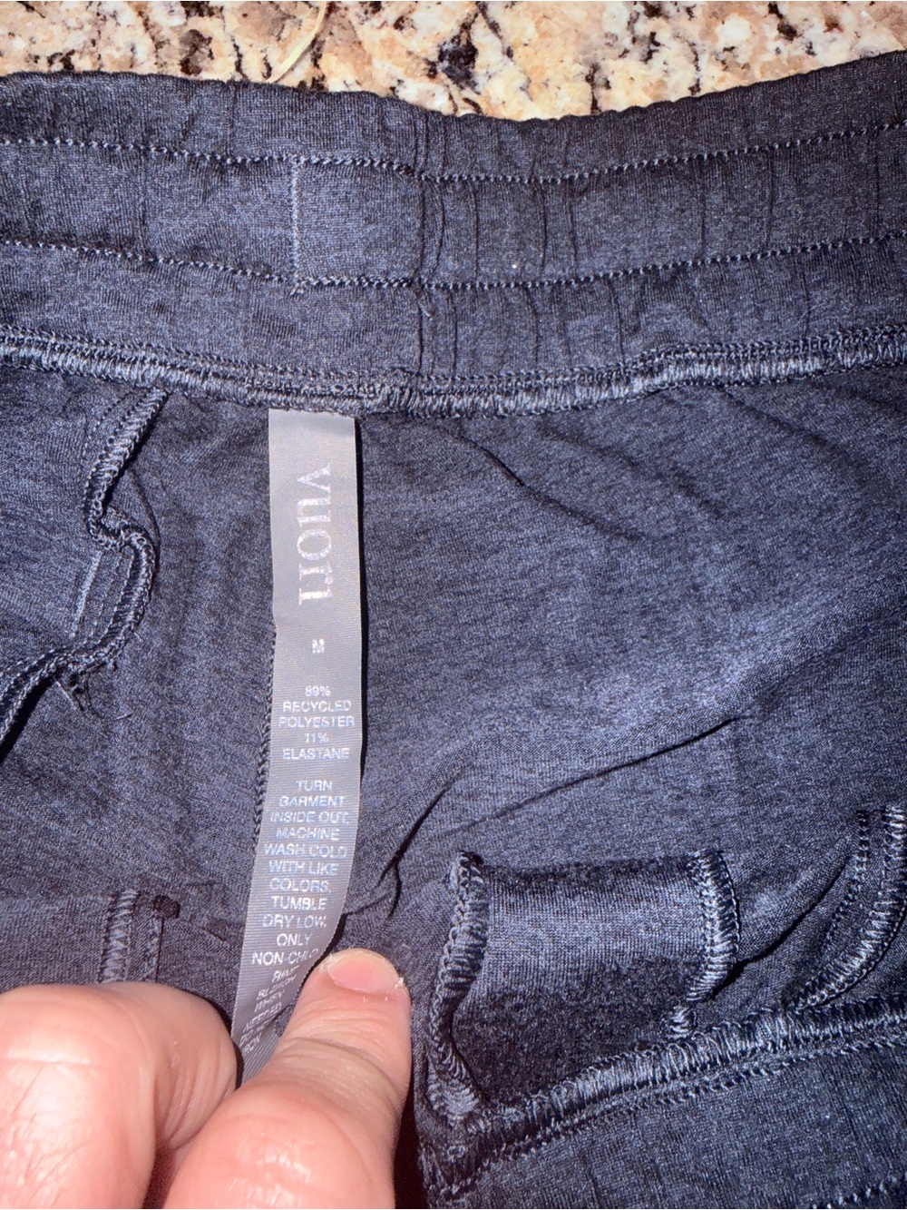 Vuori Navy Performance Joggers with Elastic Waist